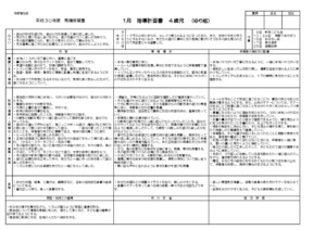 4歳ゆり組18年度1月の指導計画 馬橋保育園